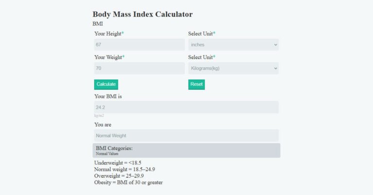 BMI Calculator